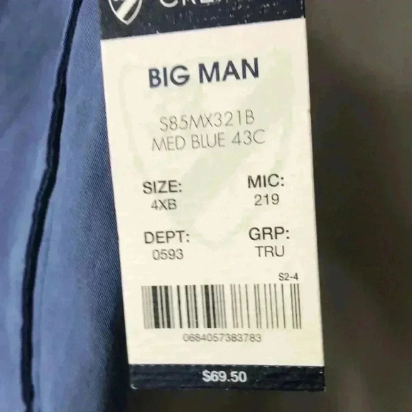 NWT MENS SZ 4XB SWIM SHORTS BLUE SHARK DESIGN - Picture 7 of 11